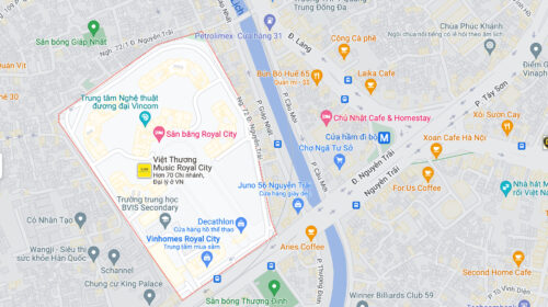 Vị trí chung cư Royal city